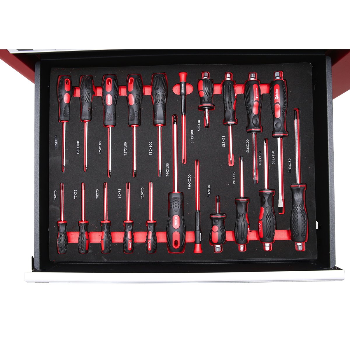 Dulap carucior metalic cu scule 7 sertare 245 piese Breckner Germany